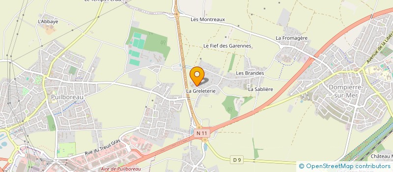 localisation de l'entreprise EARL LA BEGAUDIERE  DOMPIERRE-SUR-MER