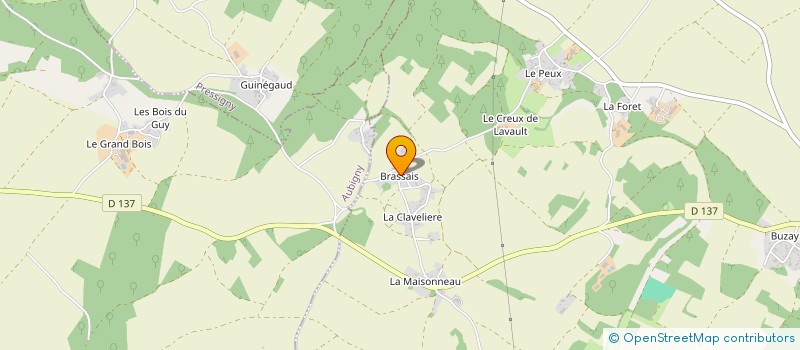 localisation de l'entreprise EARL LA BELAMOINE à PRESSIGNY