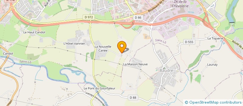 localisation de l'entreprise EARL LA BELLOURIE  SAINT-LO