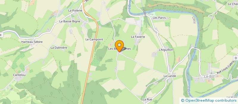 localisation de l'entreprise EARL LA BERGERIE DES BER'TOMMES  CLECY