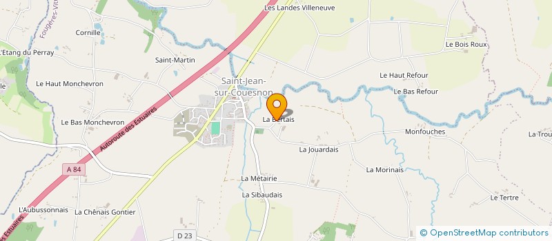 localisation de l'entreprise EARL LA BERTAIS à RIVES-DU-COUESNON