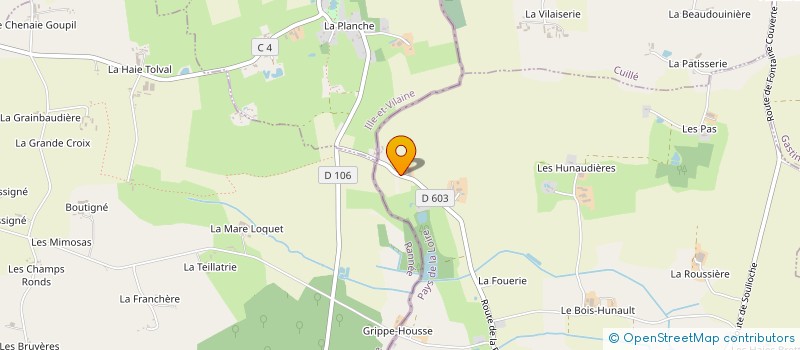 localisation de l'entreprise EARL LA BLINIERE  FONTAINE-COUVERTE