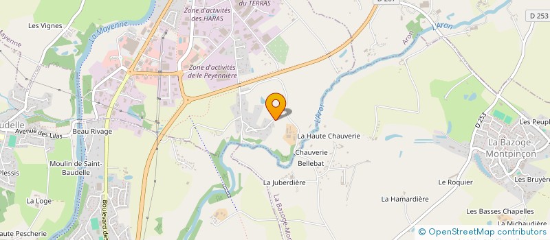 localisation de l'entreprise EARL LA BLOTTIERE à MAYENNE
