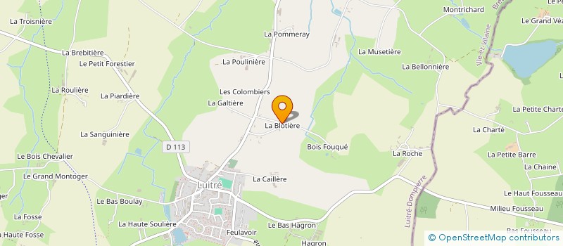 localisation de l'entreprise EARL LA BLOTTIERE  LUITRE-DOMPIERRE