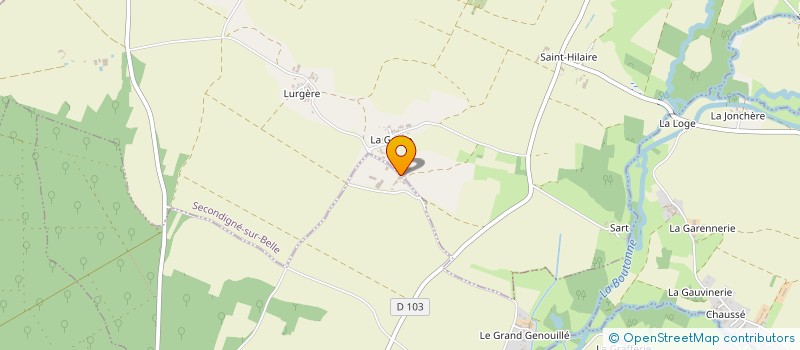 localisation de l'entreprise EARL LA BOISSARDE à BRIEUIL-SUR-CHIZE
