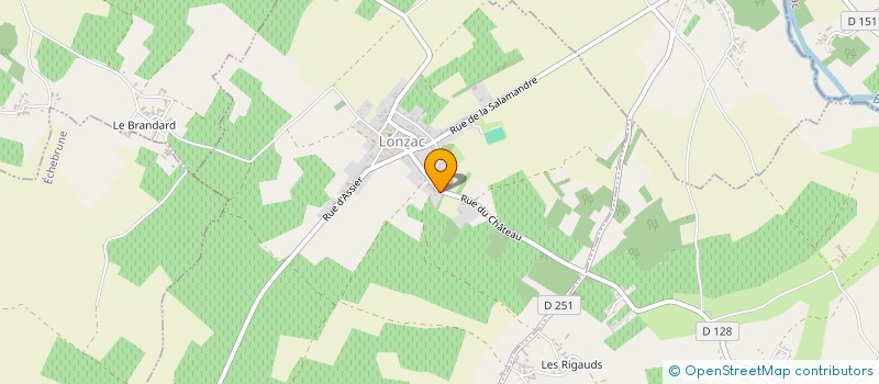 localisation de l'entreprise EARL LA BONNE CHAUFFE à LONZAC
