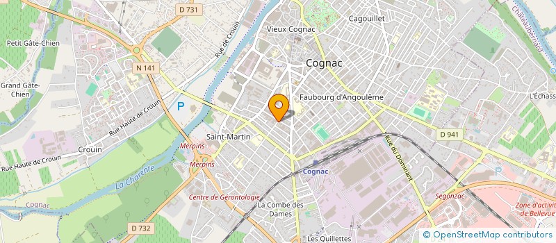 localisation de l'entreprise EARL LA BOUJETTERIE à LOUZAC-SAINT-ANDRE