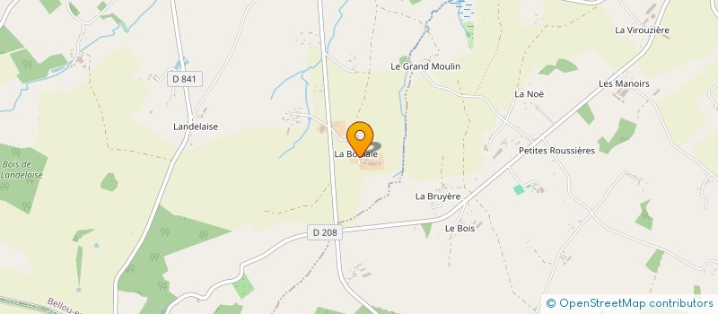 localisation de l'entreprise EARL LA BOULAIE à BELLOU-EN-HOULME