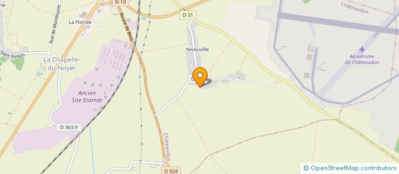 localisation de l'entreprise EARL LA BOURDILLIERE à CHATEAUDUN