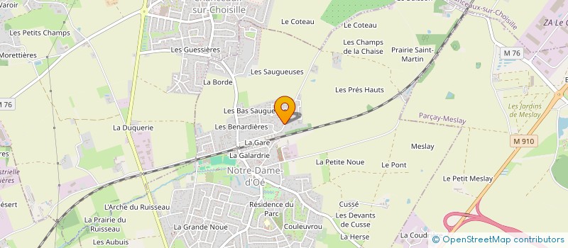 localisation de l'entreprise EARL LA BRETONNIERE  NOTRE-DAME-D'OE