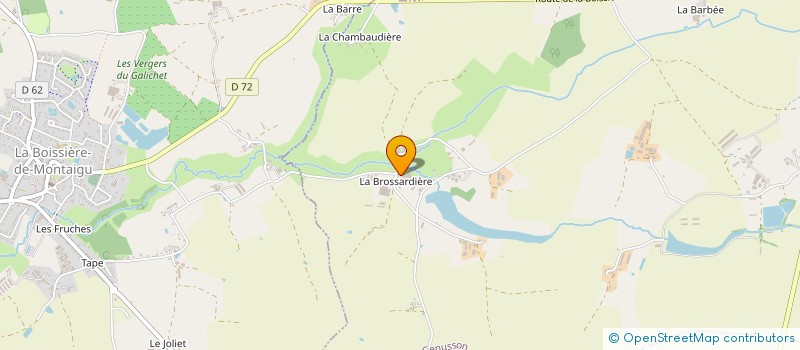 localisation de l'entreprise EARL LA BROSSARDIERE à LES LANDES-GENUSSON