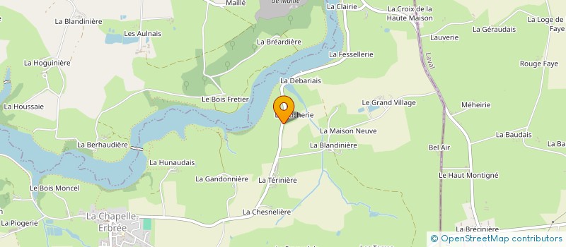 localisation de l'entreprise EARL LA BUCHERIE à CHAMPEAUX