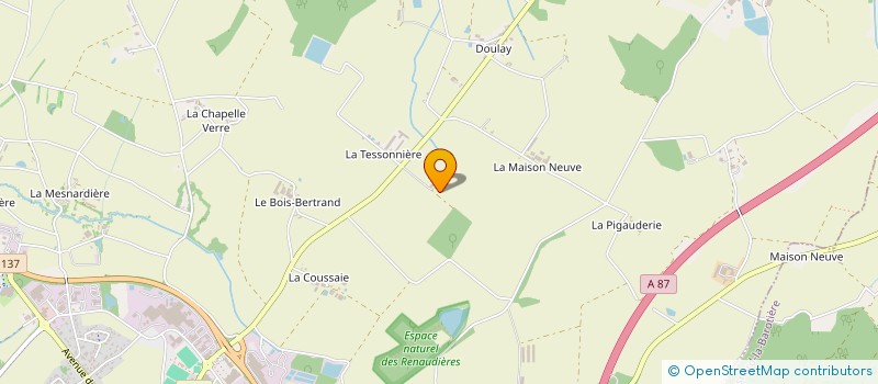 localisation de l'entreprise EARL LA CAMBAUDIERE à SAINT-FULGENT