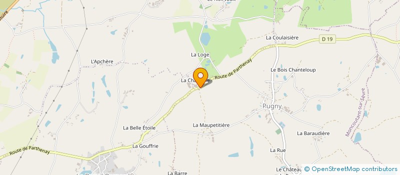 localisation de l'entreprise EARL LA CHAGNAIE à MONCOUTANT-SUR-SEVRE