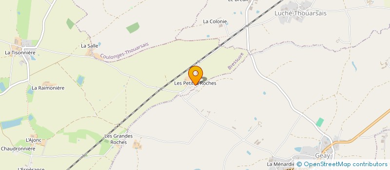 localisation de l'entreprise EARL LA CHAMBRE A VERT  BRESSUIRE