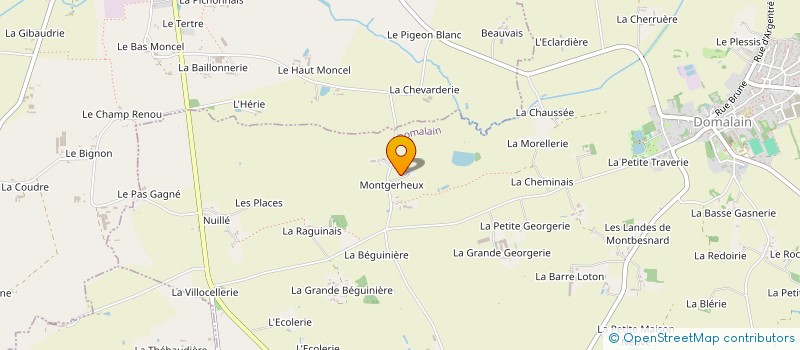 localisation de l'entreprise EARL LA CHAMPAGNE à DOMALAIN
