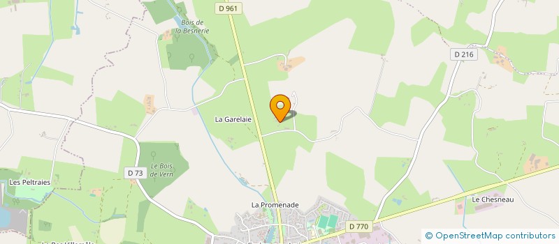 localisation de l'entreprise EARL LA CHAPELNAIE  ERDRE-EN-ANJOU