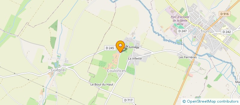 localisation de l'entreprise EARL LA CHAPRONNIERE à COULONCES