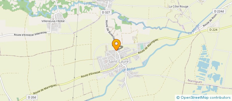 localisation de l'entreprise EARL LA CHARMETTE  SAINT-LAURE