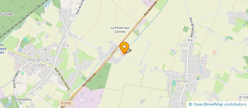 localisation de l'entreprise EARL LA CHARMOISE à VENNECY