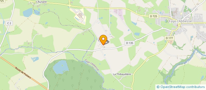 localisation de l'entreprise EARL LA CHAUME à FAYE-L'ABBESSE