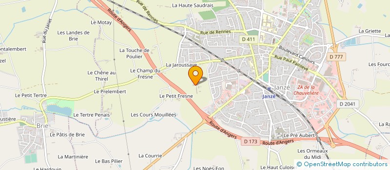 localisation de l'entreprise EARL LA CHENARDIERE  JANZE