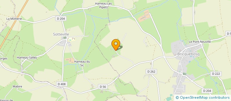 localisation de l'entreprise EARL LA CHESNEE DE BOUILLON  BRICQUEBOSQ