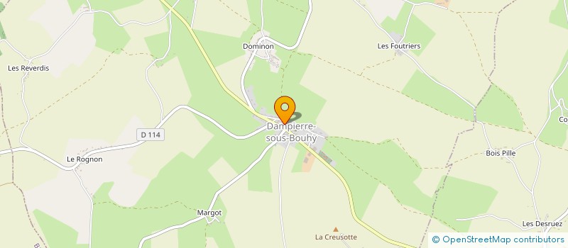 localisation de l'entreprise EARL LA CHEVRE à DAMPIERRE-SOUS-BOUHY