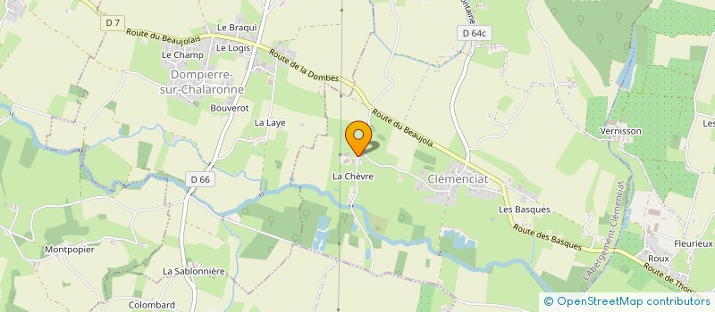 localisation de l'entreprise EARL LA CHEVRE à L'ABERGEMENT-CLEMENCIAT