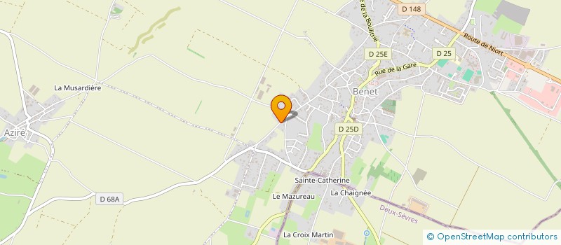 localisation de l'entreprise EARL LA CHEVRE DU VRIZON  BENET