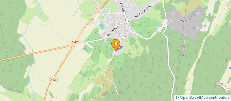 localisation de l'entreprise EARL LA CLE DES CHAMPS  GY