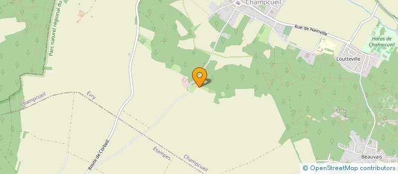 localisation de l'entreprise EARL LA CLEF DES GRANGES  CHAMPCUEIL