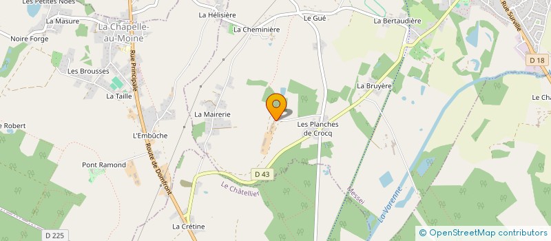localisation de l'entreprise EARL LA COTE à MESSEI
