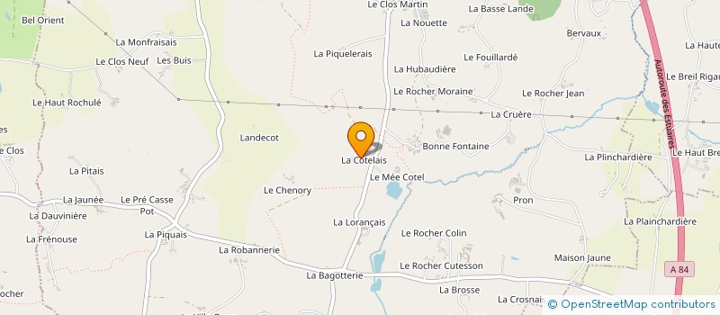 localisation de l'entreprise EARL LA COTELAIS à MAEN ROCH
