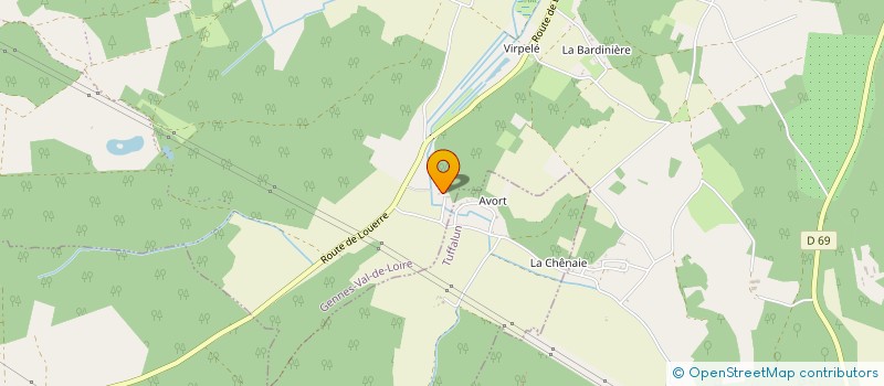 localisation de l'entreprise EARL LA COUR DU BOIS  GENNES-VAL-DE-LOIRE