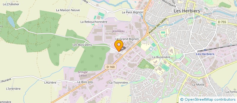 localisation de l'entreprise EARL LA COUR DU BOIS à LES HERBIERS