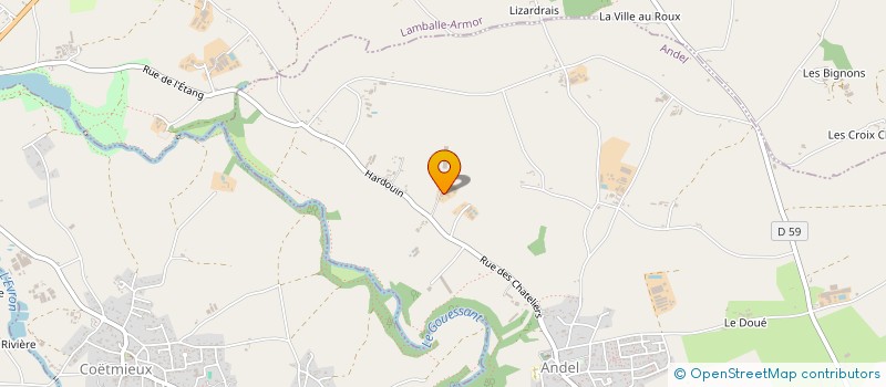 localisation de l'entreprise EARL LA COUR GALLON  QUINTENIC