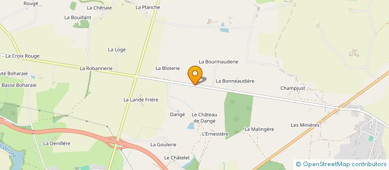 localisation de l'entreprise EARL LA CRIBOTIERE à OMBREE D'ANJOU