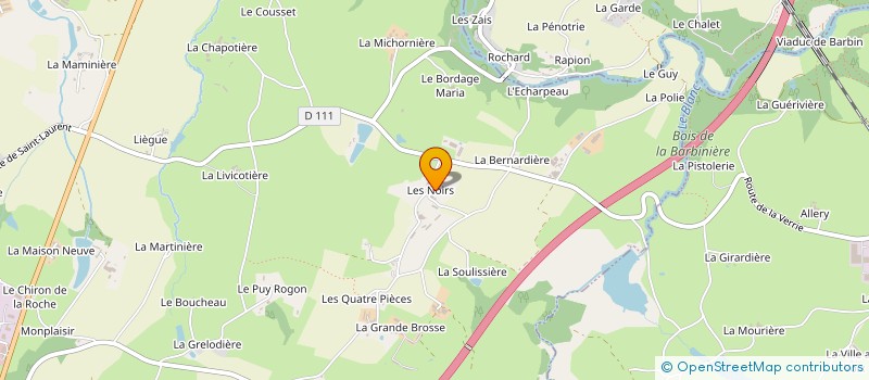 localisation de l'entreprise EARL LA CROIX DE L'ANGUILLE à CHANVERRIE