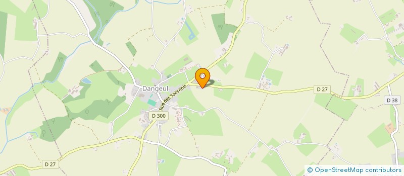 localisation de l'entreprise EARL LA CROIX ROUGE  DANGEUL