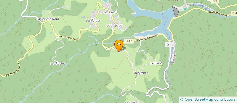 localisation de l'entreprise EARL LA FERME AUX CABRIS  LES NOES