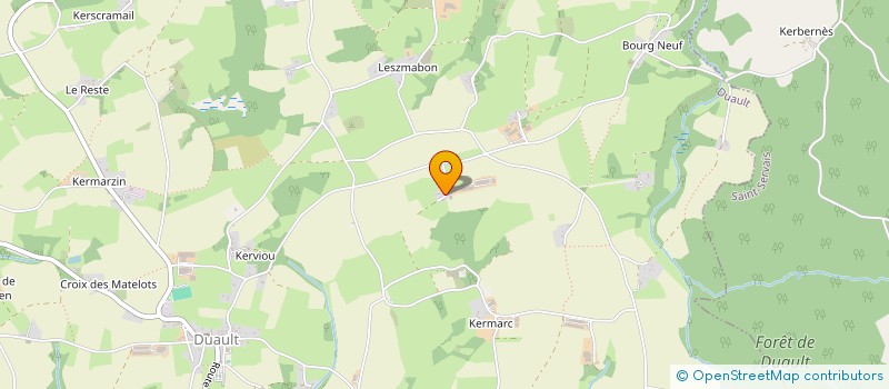 localisation de l'entreprise EARL LA FERME AVICOLE DE KEREVEN à DUAULT