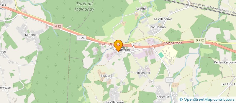 localisation de l'entreprise EARL LA FERME AVICOLE DE ST JEAN à LANRODEC