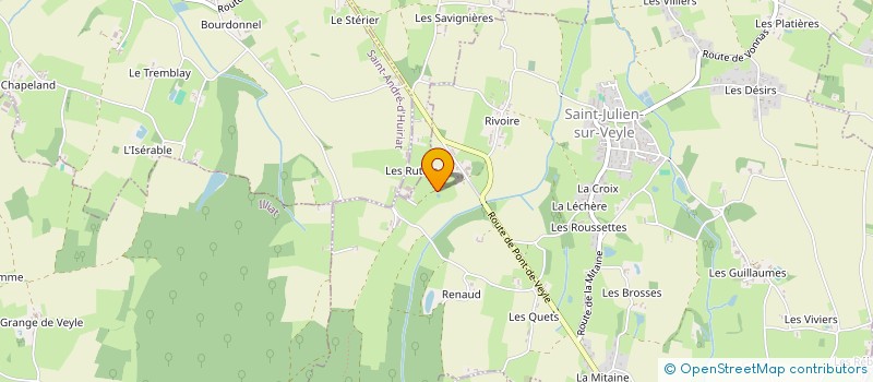 localisation de l'entreprise EARL LA FERME BIODELICES à SAINT-JULIEN-SUR-VEYLE