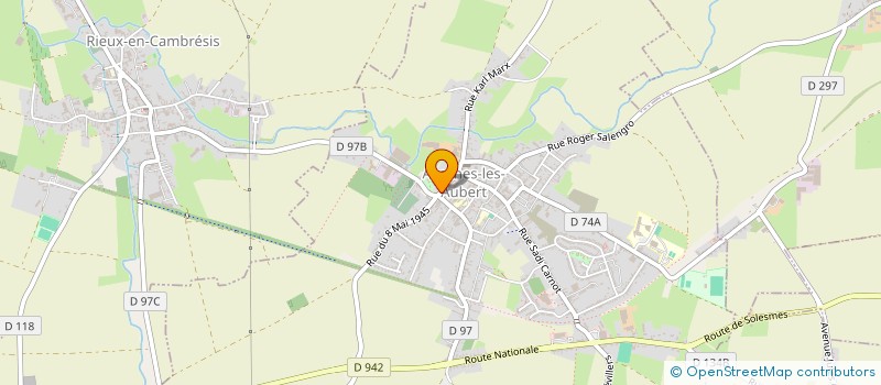 localisation de l'entreprise EARL LA FERME CATTIAUX  AVESNES-LES-AUBERT