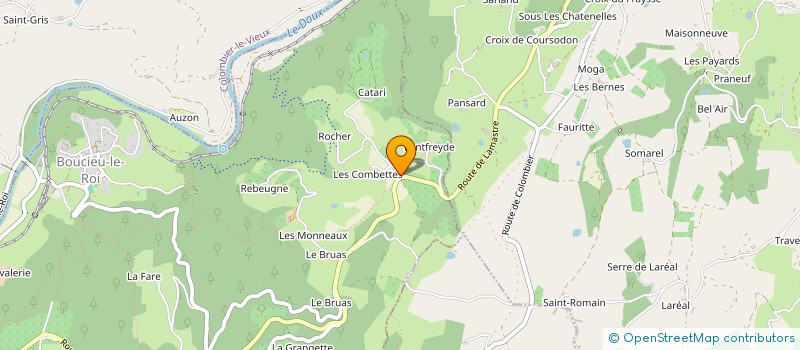 localisation de l'entreprise EARL LA FERME D'EMILIE à BOUCIEU-LE-ROI