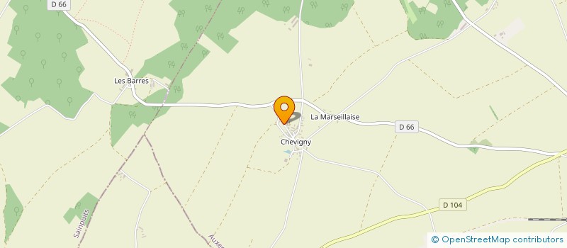 localisation de l'entreprise EARL LA FERME DE CHEVIGNY à ETAIS LA SAUVIN