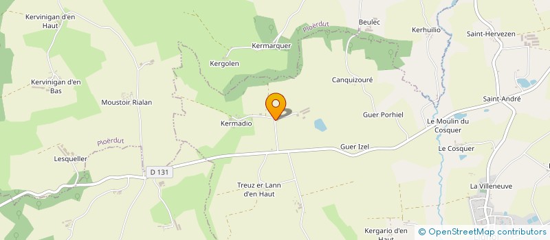 localisation de l'entreprise EARL LA FERME DE KERMADIO à LIGNOL