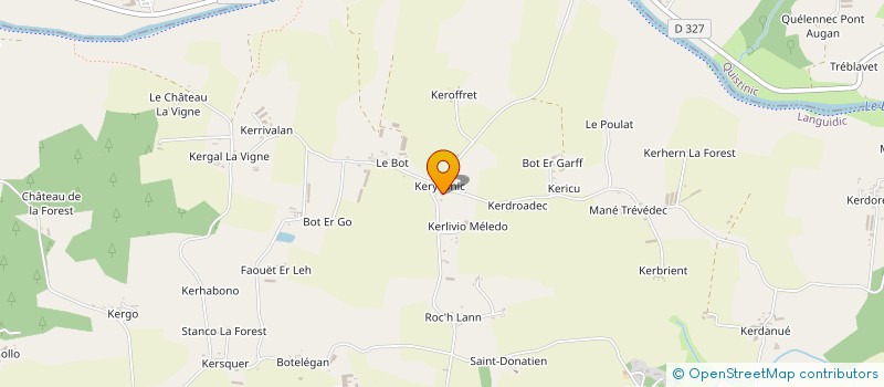 localisation de l'entreprise EARL LA FERME DE KERYVON à LANGUIDIC