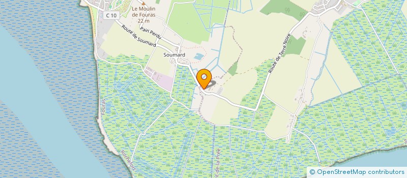 localisation de l'entreprise EARL LA FERME DE LA LEVEE  SAINT-LAURENT-DE-LA-PREE